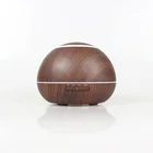 Rohs Whisper Humidifier 300ml Wood Grain Aroma Essential Oil Diffuser Ultrasonic Whisper Quiet Cool Mist Humidifier