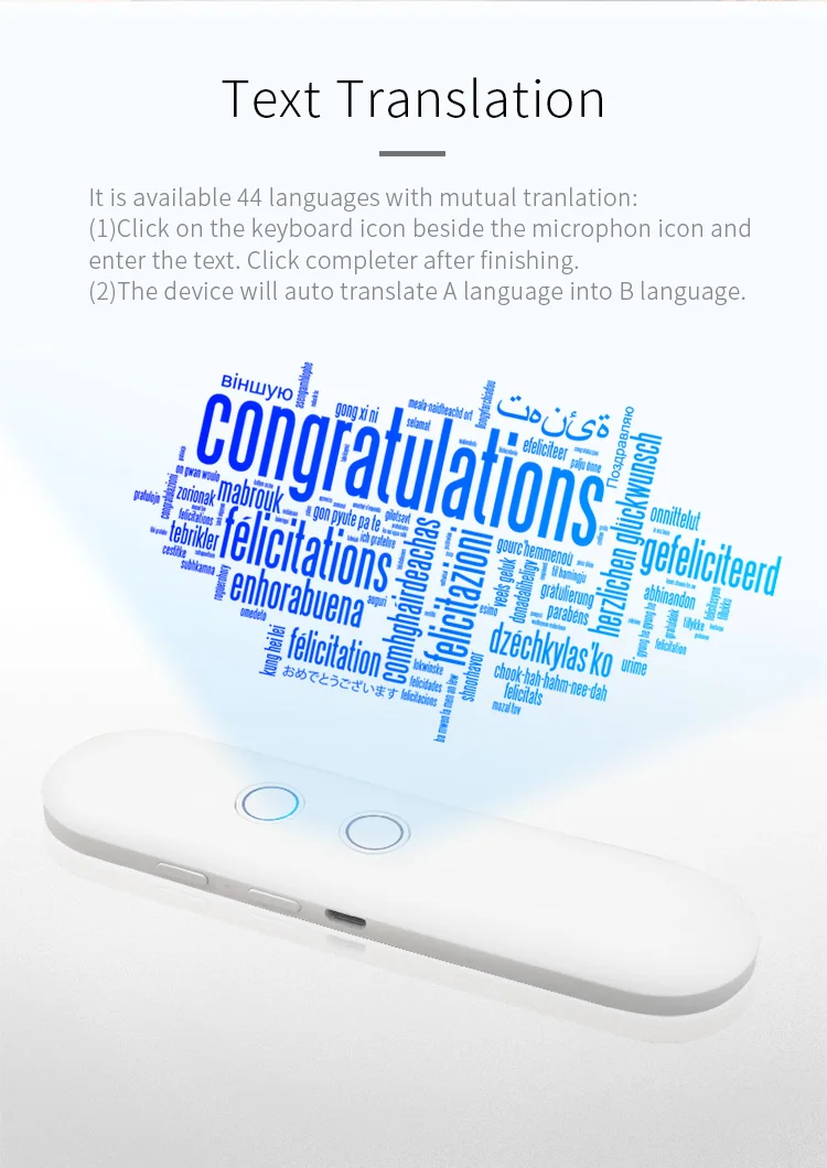 new launched auto t4 ai instant translator support 44 languages