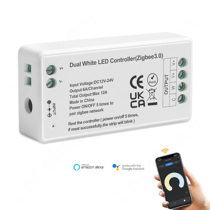 A Ch Zigbee Wifi Ghz Led Controller Cct Led Strip Tuya App Dual