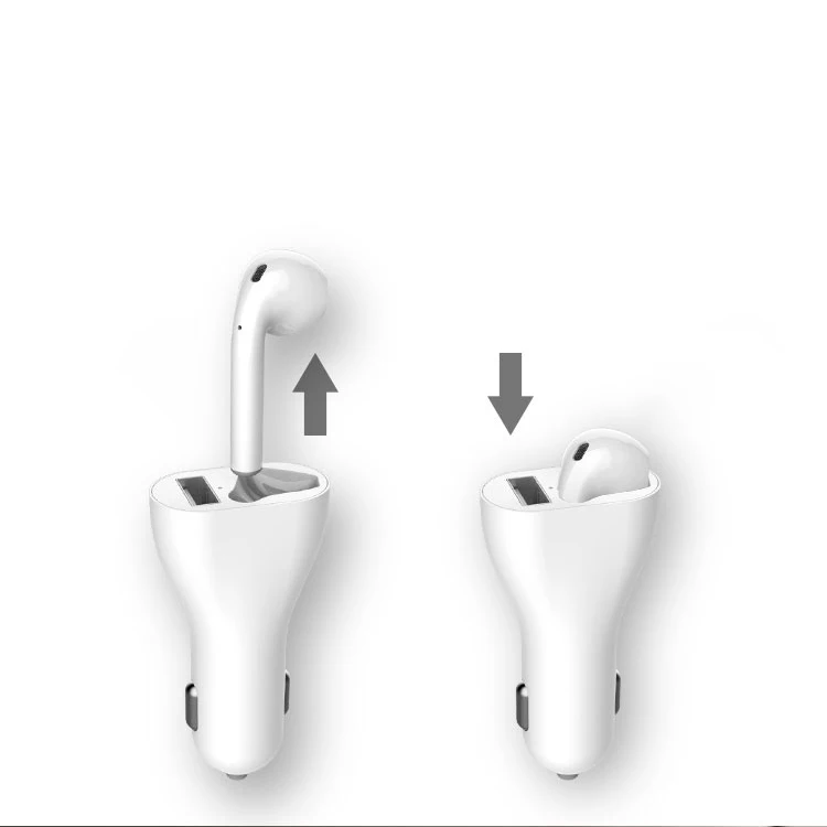 2 in 1 Combo Smart Car Charger Bluetooth Handfree Wireless Headset - ANKUX.COM