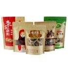 Paper Bag Fruit Bags Custom Printed Kraft Paper Self Standing Zipper Bag Dry Fruit Food Bags