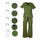 Widely Used Durable Customizablee Cheap Hospital Nurse Uniform Scrubs