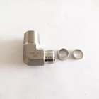 Npt Male Male SS316 12mm OD 1N9 NPT Thread Male Ferrule Tube Fitting