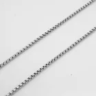 304 stainless steel square pearl titanium steel jewelry square chain for necklace