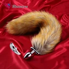 2019 New Pose-able Fox Tail Anal Butt Plug Removable Anchor Sex toys for women Cosplay