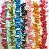 Rainbow Aura Titanium Coated Crystal Points Quartz Polished Sticks Spikes Point Beads