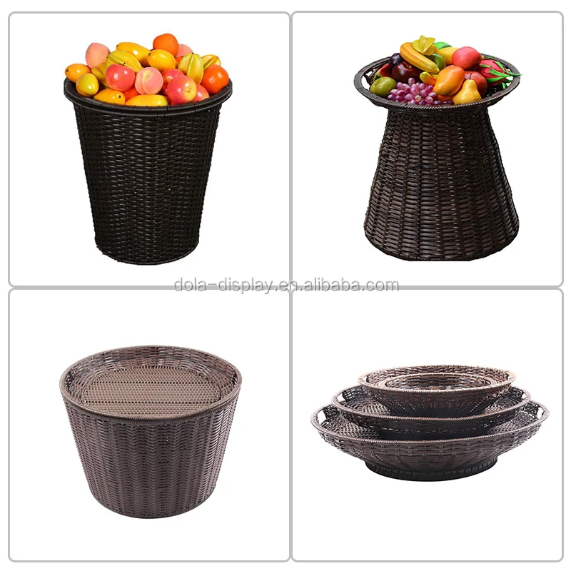 cheap wholesale handmade natural rattan basket woven wicker
