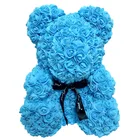 Wholesale High Quality PE Foam Valentine Gift Artificial Flower Rose flower teddy bear rose bear