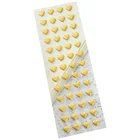 Graphic Customization 3d Sticker Gold Foil 3d Foam Puffy Heart Sticker For Diy And Decorative In Scrapbooking