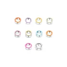 Custom 10mm 18mm 20mm metal ring snap button
