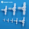 High Transparent Fittings Fluid Barb Medical Plastic Tubing Tee Connector