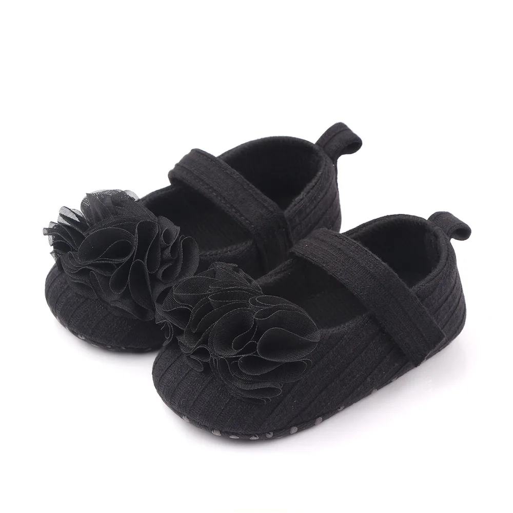 New Beautiful Floral Baby Shoes Girl Crochet Mary Jane Slippers Infant Shoes Soft Sole First Walking Shoes 2025 factory