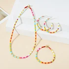 Sets ZMZY Jewelry Sets Enamel Tile Beads With Fresh Water Pearl Necklace Sets