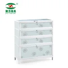 Modern Aluminum Frame Shoe Rack Cabinet