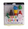 7pcs customized colors stackable block crayons with blister card