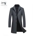 China manufacturer long woolen fashion high quality duffel man coat