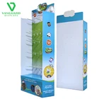 Corrugated Cardboard Paper Cell Phone Case Smart Device Floor Hanging Display Rack Stand with Hooks