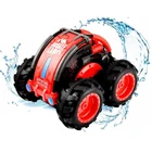 Children 4WD Waterproof Amphibious Land Water Spins and Flips Stunt Remote Control RC Monster Car Toy for Kids