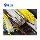 Transformer electrical Insulation materials heat resistance 2751 2753 flexible silicone rubber fiberglass braided sleeve