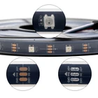 5M WS2812B WS2812 2812 30 leds/m Pixel LED Strip Light 5050 SMD RGB White PCB IP67 Tube Waterproof 5v DIY