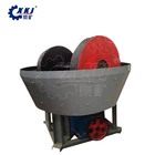 chinese high efficiency three roller wet pan mill for gold ore mining