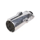 OEM European 24V N Type 7 Pin Plug Electrical trailer male plug Trailer Connector with nut