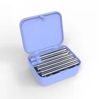 Pocket detachable Cutlery set Eco Friendly Biodegradable collapsible stainless steel cutlery set