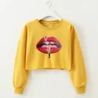 2020 spring womens crop top sweatshirts pullover long sleeve hoodies