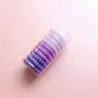 Hot Deal Korean Candy Color TPU Silicone Elastic Telephone Cord Hair Tie For Girl Gifts