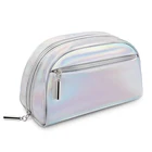 Hot sale Multi-function travel storage bag waterproof holographic cosmetic bag makeup PU Leather Travel Pouch