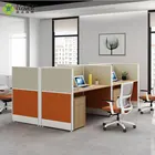 Furniture Foshan Top 5 Furniture Manufacturer 4/6 Seats Modern Design Cubicle Workstation Office Furniture