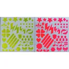 Design can be customized high visibility reflective plastic PVC keychain Sticker