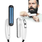 men's hair controller multifunctional hair iron latest fashion men quick beard straightener styler comb
