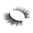 Wholesale soft fur false eyelash 100% human hair eyelashes fashion make up tools