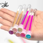 Brush Gloss 50pcs Cosmetic Brushes Beauty Care Kit Makeup Tools Brush 50pcs Cosmetic Plastic Tube Blue Lip Gloss Wands