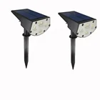 New 20 LED Waterproof Solar Powered Wireless Garden Landscaping Pathway Spot Lights For Outdoor