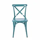 Bright color metal morden customized hot sale home kitchen restaurant practical green chair