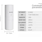 ミニポータブルドリップコーヒーメーカー加熱することができる水使用 18k カップ茶すっコーヒー