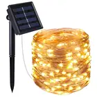 300 LED Solar copper wire lights colored light solar garden light outdoor solar string lights holiday light Christmas decoration