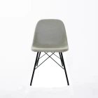 modern plastic living room chair with metal legs