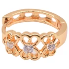 Children's Women Hoop Earring Fashion Bowknot Exquisites Dubai Gold Color for E56308