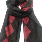 2020 hot selling elegant men's winter plaid scarf pocket