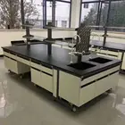 All steel material chemistry laboratory work bench/ table for school and laboratory/lab