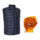 Hot sale style warm winter custom sleeveless heated clothes unisex down heated vest