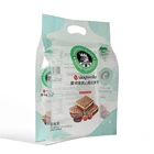 Low MOQ custom hanger hole notches plastic compound bread cookies wafer bag for food packaging