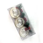 2020 Christmas Tree Ornaments Plastic Transparent Decoration Baubles