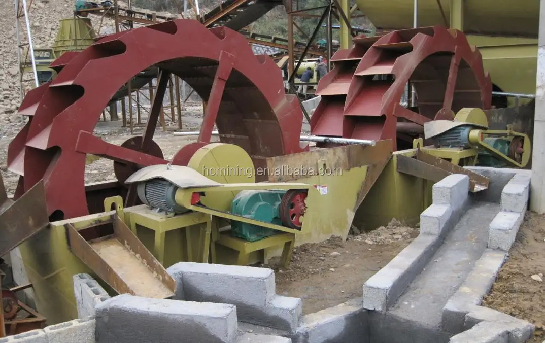 bucket wheel sand classifier road stone washer