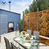 Stainless steel laser cut partition decorative outdoor privacy screens garden metal panels for landscaping