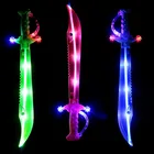 Kids toys light up toys flashing led light shark sword with music children party gift