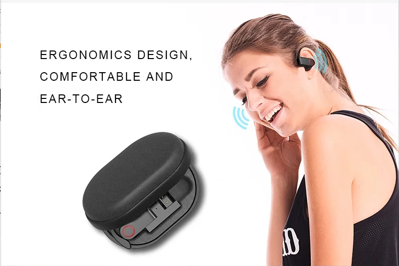2020 new trending Amazon top seller A9 Noise Cancelling Bluetooth 5.0 TWS Ear Hook Earphones A9 with power bank for iphone X - ANKUX.COM